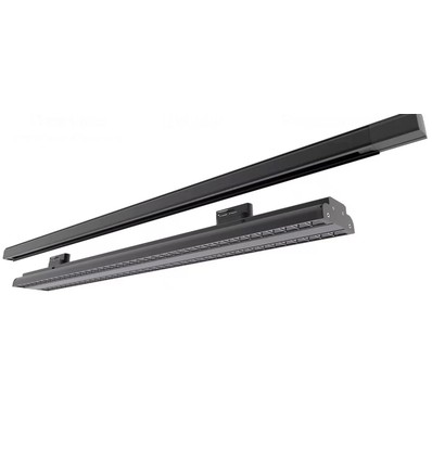 85W 3-faset Shoplight butikkbelysning - 155lm/W, 120 graders justerbar spredning, sort