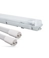 Limea H LED dobbeltarmatur - Inkl. 2x 24W 150cm T8 LED rør, IP65 vanntett, gjennomgangskobling