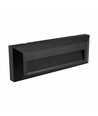6W Encanta Asymmetric CCT vegglampe - IP54, sort, 750lm, 3 lysfarger, fasade/utendørs