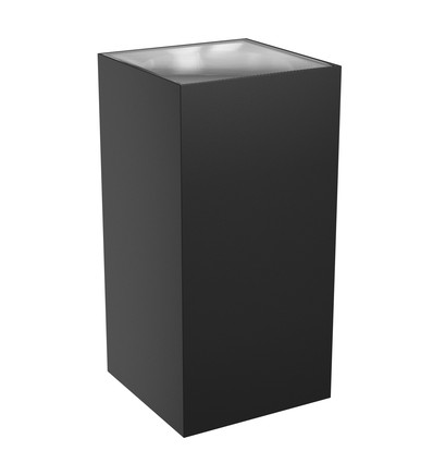 18W Torre opp/ned vegglampe - IP54 utendørs, CCT, firkantet, 3 lysfarger, sort, inkl. lyskilde