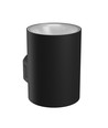 9W Torre vegglampe - IP54 utendørs, rund, CCT, 3 lysfarger, sort, inkl. lyskilde