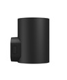 9W Torre vegglampe - IP54 utendørs, rund, CCT, 3 lysfarger, sort, inkl. lyskilde