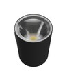 9W Torre vegglampe - IP54 utendørs, rund, CCT, 3 lysfarger, sort, inkl. lyskilde