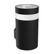 9W Torre ring vegglampe - IP54 utendørs, rund, CCT, 3 lysfarger, sort, inkl. lyskilde