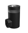 9W Torre ring vegglampe - IP54 utendørs, rund, CCT, 3 lysfarger, sort, inkl. lyskilde