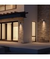 9W Torre ring vegglampe - IP54 utendørs, CCT, firkantet, 3 lysfarger, sort, inkl. lyskilde