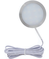 Ø6cm Sono60 møbelspot RA92 - 12V DC, Mål: Ø6 cm, utenpåliggende, skapbelysning, børstet stål