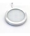 Ø6cm Sono60 møbelspot RA92 - 12V DC, Mål: Ø6 cm, utenpåliggende, skapbelysning, børstet stål