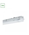 Limea H LED dobbeltarmatur - Inkl. 2x 24W 150cm T8 LED rør, IP65 vanntett, gjennomgangskobling