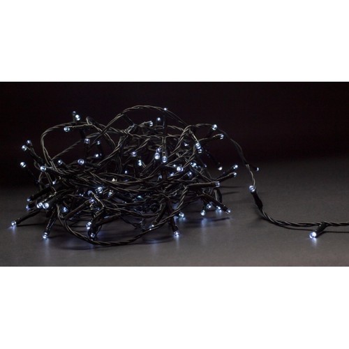 Outlet: 4 meter utendørs LED istappslynge - IP44, 230V, 180 LED, kald hvit