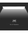 120x30 bakbelyst LED-panel, 40W - 120lm/W, hvit kant