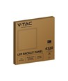 60x60 LED-panel, 36W - Høyde:33mm, hvit kant