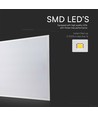 60x60 LED-panel, 36W - Høyde:33mm, hvit kant