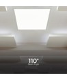 60x60 LED-panel, 36W - Høyde:33mm, hvit kant