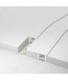 Silikonprofil 18x13 til innfelling - Pr. meter, hullmål 14x14mm, passer til 8-10mm bred LED strip