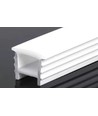 Silikonprofil 18x13 til innfelling - Pr. meter, hullmål 14x14mm, passer til 8-10mm bred LED strip