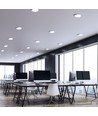 12W Ø17cm 2-i-1 LED innfellingspanel - 125lm/W, 4000K, Hull: Ø14,5 cm, Mål: Ø17 cm, utenpåliggende/innfelt