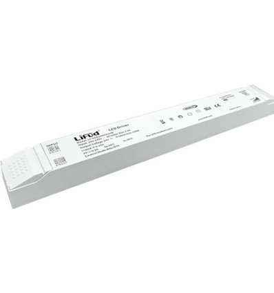 Lifud 150W / 24V DC dimbar strømforsyning - 6.25A, IP20, DALI-grensesnitt + push dim, flicker free