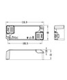 Lifud 20W / 400-550mA dimbar LED-driver - 25-40V, Triac fasedimming, flicker free