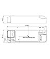 Lifud 30W / 400-750mA 1-10V dimbar LED-driver - 9-42V, 0/1-10V signalgrensesnitt, flicker free