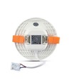12W Ø12cm LED innfellingspanel - Samsung LED-chip, Hull: Ø7,5 cm, Mål: Ø12 cm
