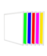 60x60 Zigbee RGB+CCT LED-panel, 36W - Hvit kant