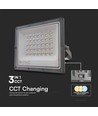 30W LED-lyskaster - 3 lysfarger, arbeidslampe, utendørs