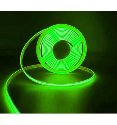 5m 10W/m Grønn COB-LED strip - 24V DC, IP67, 320 LED pr. meter, COB LED