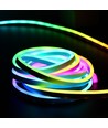 5m RGBIC Neon Flex komplett sett 7x14 neonflex - USB, Bluetooth-app, fjernkontroll