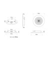 2.8W D1 Gen3 Full Spectrum LED innfellingsspot RA97 - 3000K, Hvit