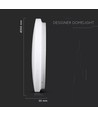 24W Rund LED-taklampe - Ø35cm, CCT, 3 lysfarger