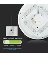 24W Rund LED-taklampe - Ø35cm, CCT, 3 lysfarger