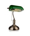 V-Tac Klassisk skrivebordslampe - Grønt glass, 1,5 meter ledning, E27 fatning, uten lyskilde maks. 60W