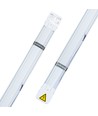 High-Lumen LED Armatur 36W Med Sensor i 4000K, IP40, 230V - 120cm