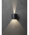 BONITO Utendørs LED Vegglampe 10W, IP65, Dimbar - Sort