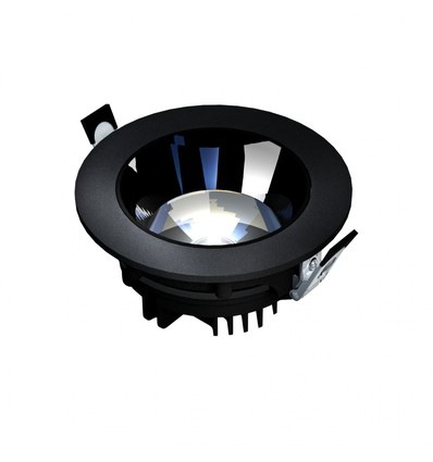 Modell L - Nedfelt Downlight, Justerbar Retning, 20W 30° 160x70 mm, Sort, Uten Lyskilde