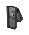 GU10 Vegglampe med bryter - IP20, Ø5,5cm, 5,5x10cm, Sort, Rund, Uten lyskilde