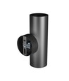 Dobbel GU10 vegglampe - Rund, sort