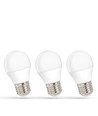 Spectrum 3-pak E27 6W LED pære - G45, Varm Hvit, 230V