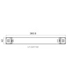 Lifud 150W / 24V DC dimbar strømforsyning - 6.25A, IP20, Triac dimbar, flicker free