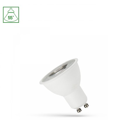GU10 4W LED pære - 55°, 350lm, 6000K kald hvit