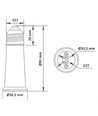 E27 Til E27 Adapter (Sokkelforlenger) - 95mm Høy