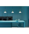 Outlet: Herstal Vienda Pendel Lampe E14 i Messing/Opal Glas