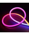 250cm RGBIC Neon Flex komplett sett - 7x15 neonflex, Bluetooth app, fjernkontroll, inkl. monteringklips, USB