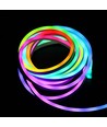 250cm RGBIC Neon Flex komplett sett - 7x15 neonflex, Bluetooth app, fjernkontroll, inkl. monteringklips, USB