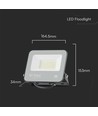 30W LED-lyskaster - 135lm/W, Samsung LED-chip, arbeidslampe, 1m ledning, utendørs