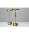 Oppladbar LED bordlampe med justerbar farge - Gull, touch dimbar, IP20