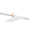 60W 3-faset Shoplight - 166lm/W, 90 graders spredning, Hvit, LED-kort, butikkbelysning