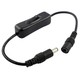 Bryter med DC plugg - 12V (120W), 24V (240W)