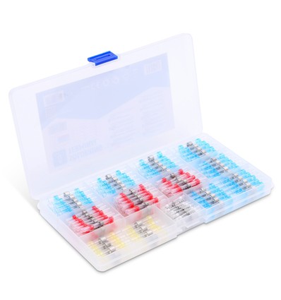 Vanntette Loddemuffer med varme krympefleks - 120 stk. Assortert Sett